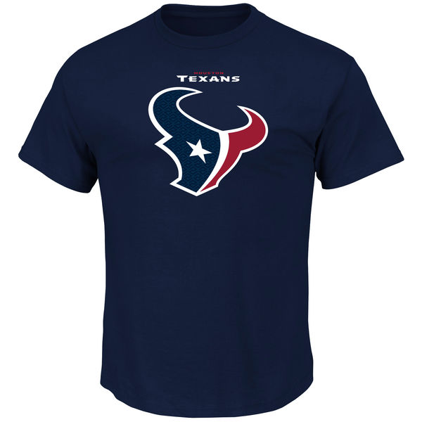 Men NFL Houston Texans Majestic Big  Tall Critical Victory TShirt Navy->nfl t-shirts->Sports Accessory